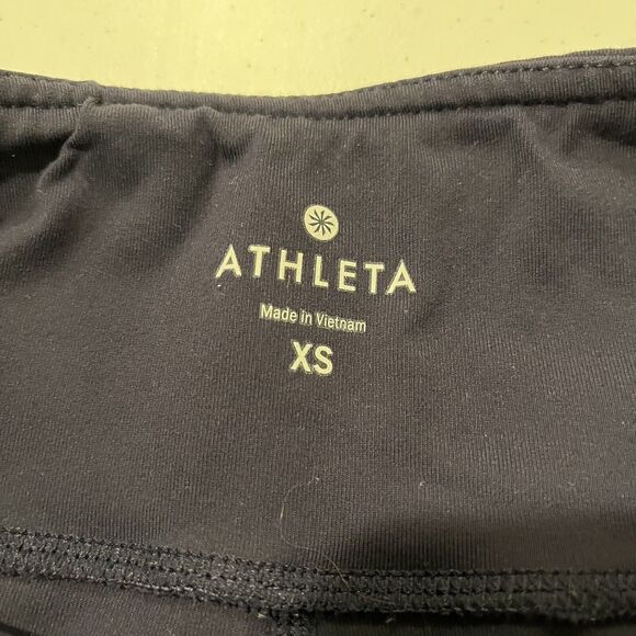 Athleta Colorblock Shine Revelation Capri Navy SIZE XS - Picture 10 of 10